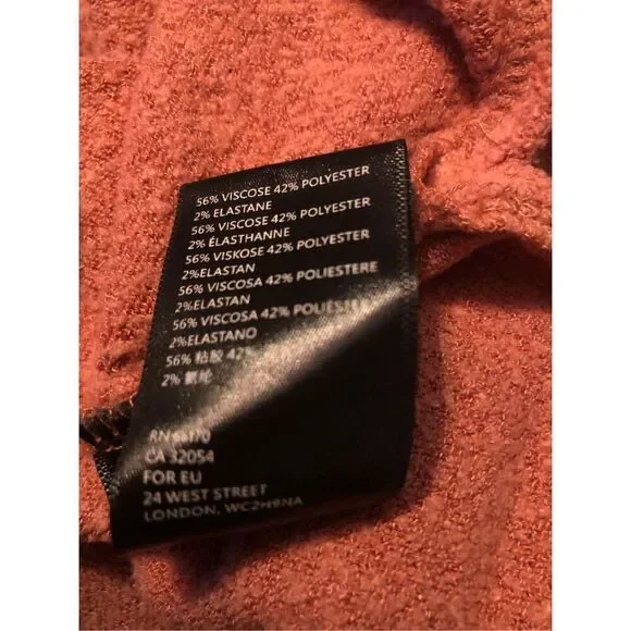 Urban Outfitters super soft slouchy pullover orange asymmetrical lightweight swe - Picture 11 of 11